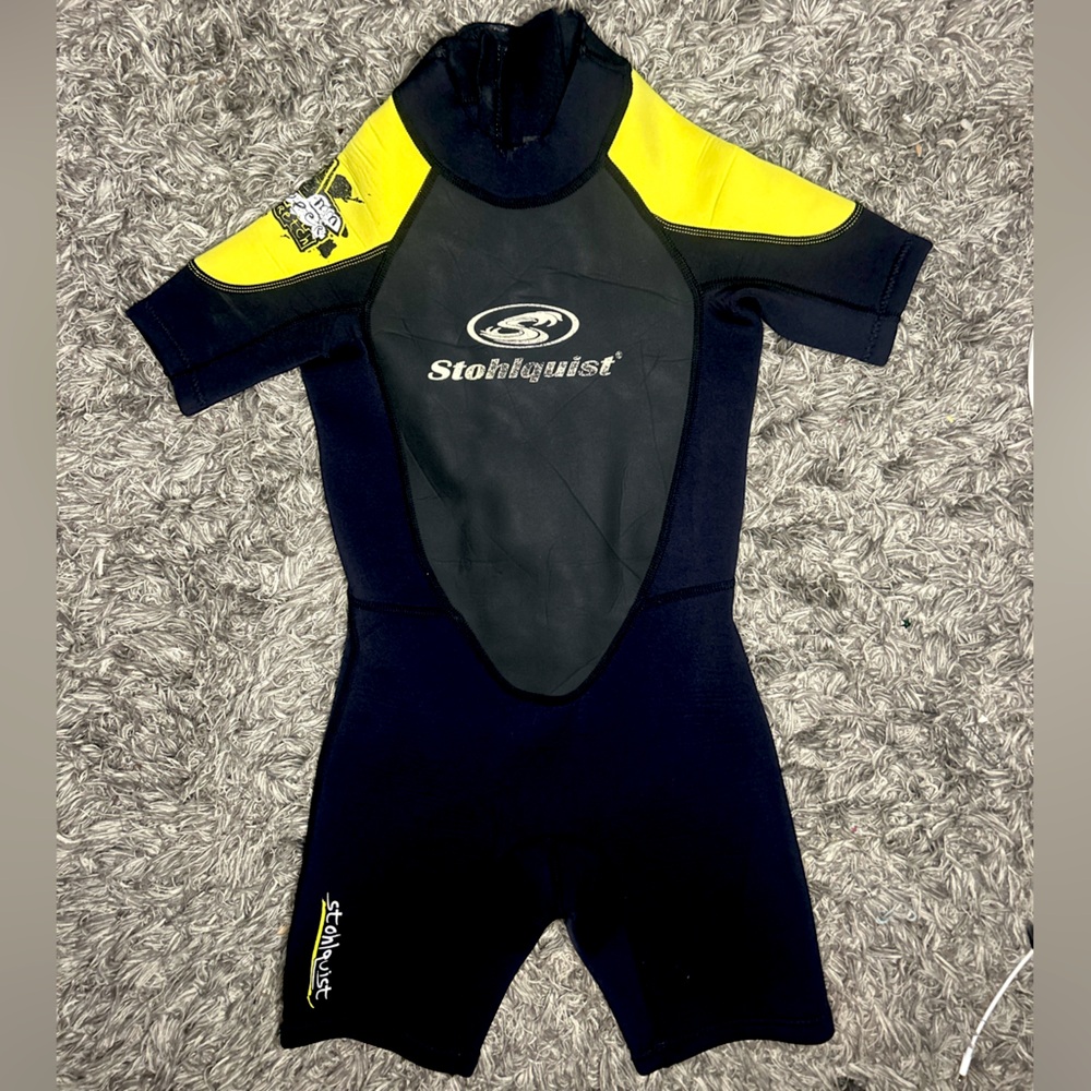 Stohlquist Kids Swim Wetsuit - Black and Yellow